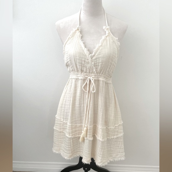 Elan Ivory Halter Mini Dress - Picture 8 of 9